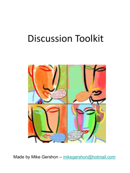 Discussion and Debate Toolkit
