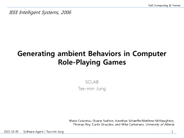 Generating ambient Behaviors in Computer Role …