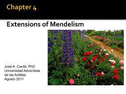 Chapter 4 Extensions of Mendelism