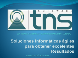 Diapositiva 1 - VISUAL TNS