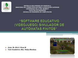 Software Educativo (Videojuego), Simulador de …