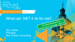 DEV208: What can .NET 4 do for me?