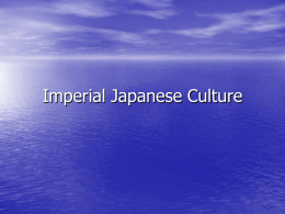 Imperial Japanese Culture 101