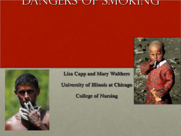 Smoking Risks and Cessation