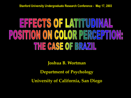 Perception & Cognition through Color Naming
