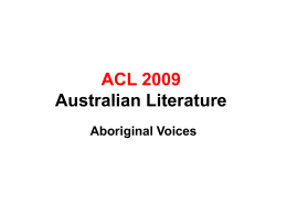 ACL 2009 Australian Literature