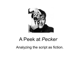 A Peek at Pecker