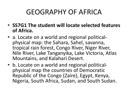 GEOGRAPHY OF AFRICA - Polk County School District