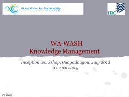 WA-WASH Knowledge Management
