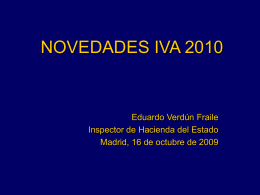 Novedades IVA 2008/2009