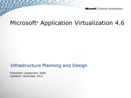 IPD - Microsoft Application Virtualization 4.6 version 2.1