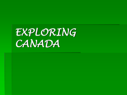 EXPLORING CANADA - Pearland Independent School …