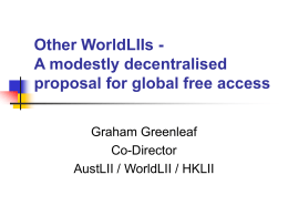 Other WorldLIIs - A modestly decentralised proposal for