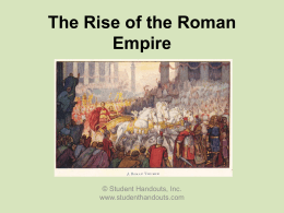 The Rise and Fall of the Roman Empire (30 BCE