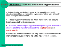 CHAPTER 4: Classical (secret