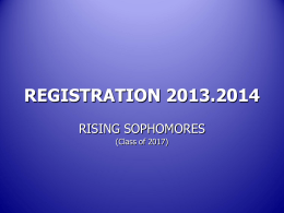 REGISTRATION 2012-13
