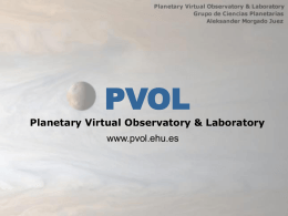 PVOL Planetary Virtual Observatory & Laboratory