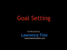 Goal Setting Presentation
