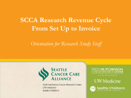 SCCA PowerPoint Template - Seattle Cancer Care Alliance