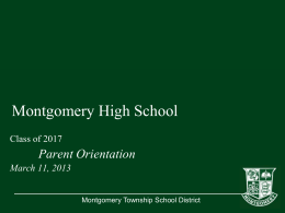 TYPE YOUR TITLE HERE - Montgomery Township School …
