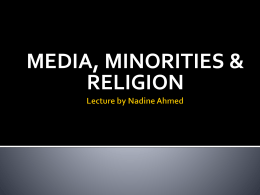 Lecture by Nadine Ahmed