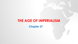 The age of imperialism