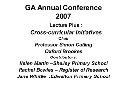 GA Annual Conference 2007