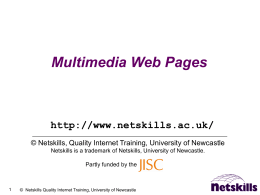 Multimedia Web Pages