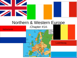 Northern & Western Europe -Chapter #14-