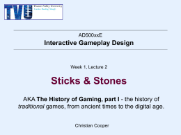 Interactive Gameplay Design