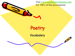 Poetry - Kentucky Academy of Technology Education