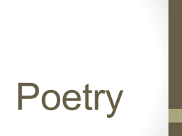 Poetry - Bergen County Technical Schools