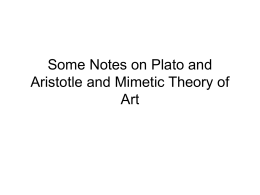 The Mimetic Theory of Art: - Florida International University