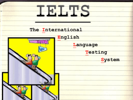IELTS - 卓越大學英文網 College English Web