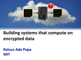 Protecting confidentiality by running systems on encrypted