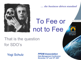 To Fee or not to Fee - Corvelle Consulting