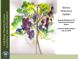Winery Ordinance Amendment