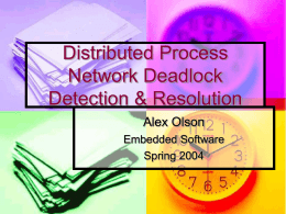 Distributed Process Network Deadlock Detection & …