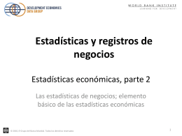 Economic statistics, part 2