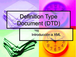 Definition Type Document (DTD)