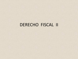 DERECHO FISCAL II