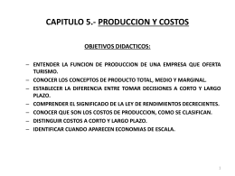 CAPITULO 5.- PRODUCCION Y COSTOS
