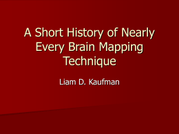 A Short History of Brain Mapping