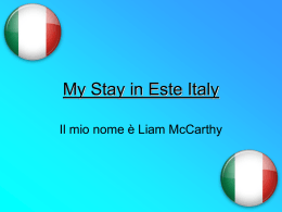 My Stay in Este Italy