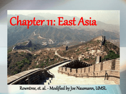 Chapter 11: East Asia - University of Missouri