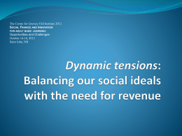 Dynamic tensions: Balancing our social ideals with the