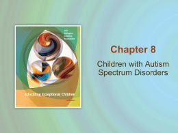 Children with Autism Spectrum Disorders
