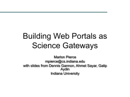 Grid Portals – A Gateway to Grid Applications