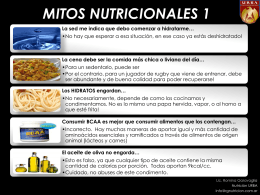 MITOS NUTRICIONALES 1