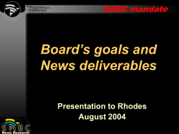 SABCnews.com - Rhodes University